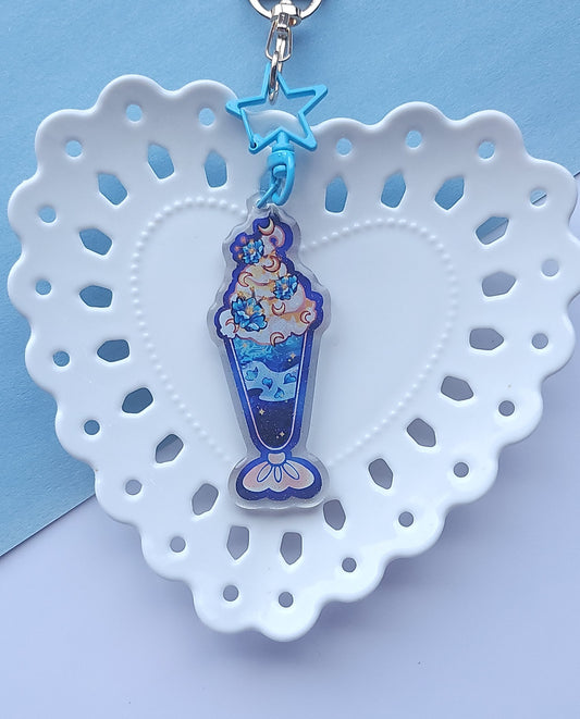 Blooming Blue Keychain