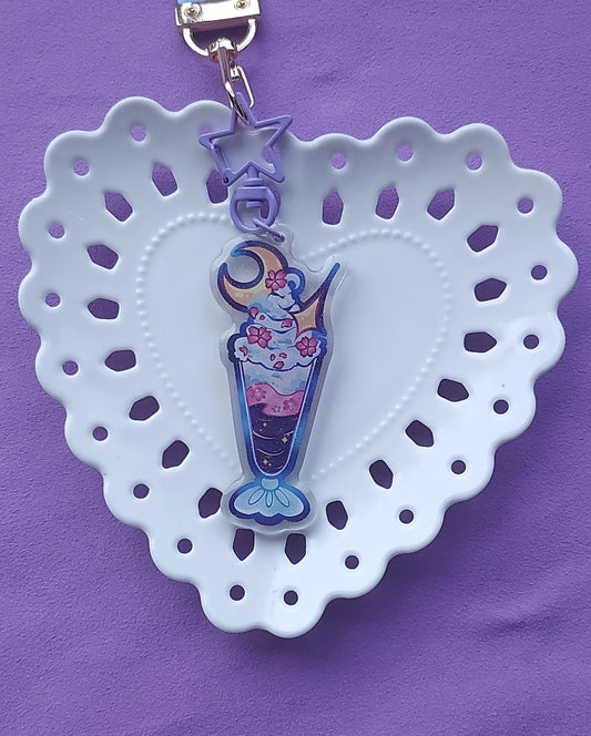 Cosmic Purple Keychain